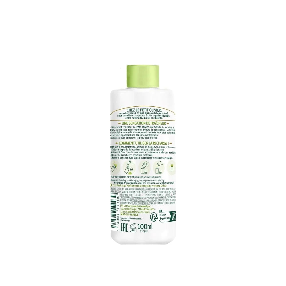 Eco-Refill Desodorante Verbena Limón 100 ml - Le Petit Olivier