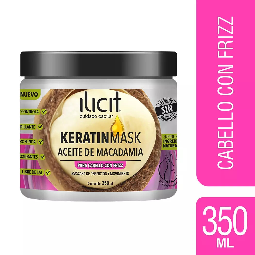Ilicit Keratinmask aceite de macadamia