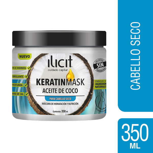 Ilicit keratin mask aceite de coco