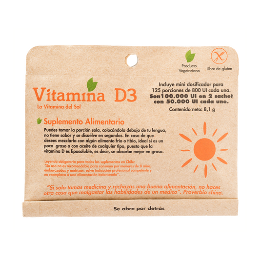 vitamina d3 para que sirve. vitamina vegana sin gluten Dulzura natural.